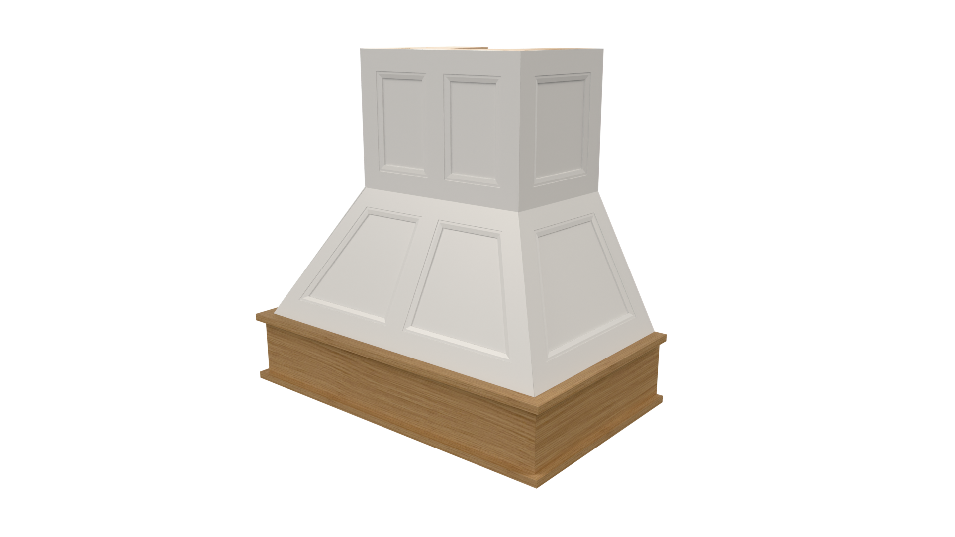 Range Hood | Compound Step Tapered - MDF Panels