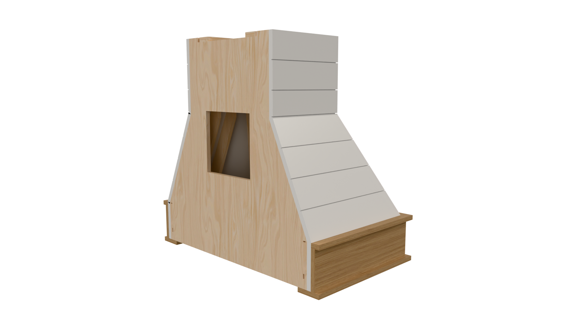 Range Hood | Compound Step Taper with Shiplap