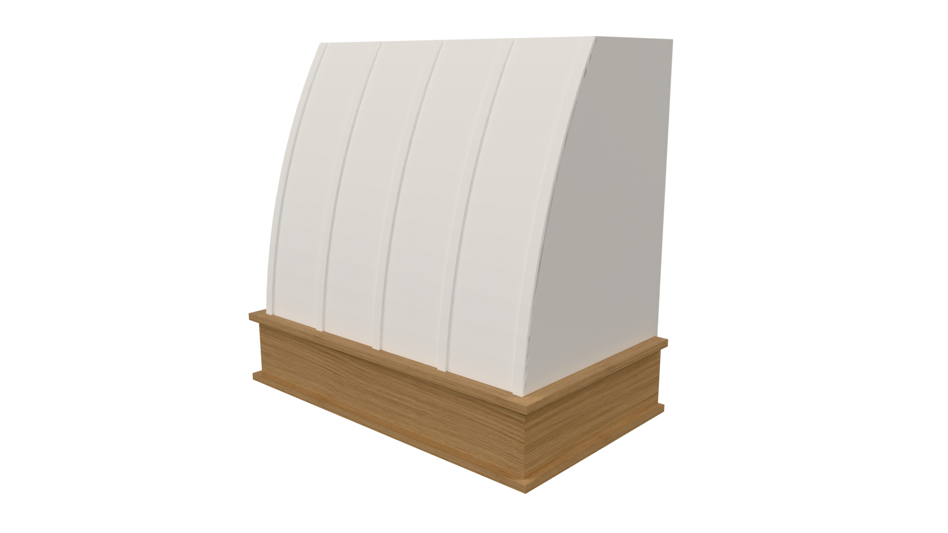 Front: Front view of Ballast style range hood file for Mozaik Software
