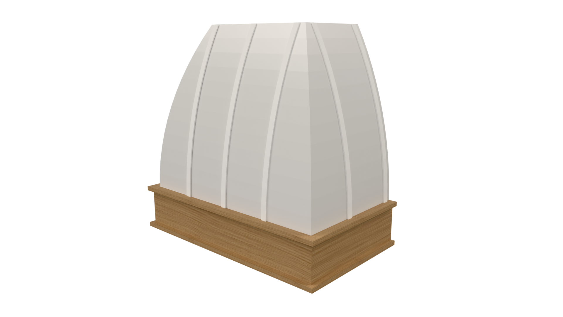 Front: Front view of Compound Ballast range hood file for Mozaik Software