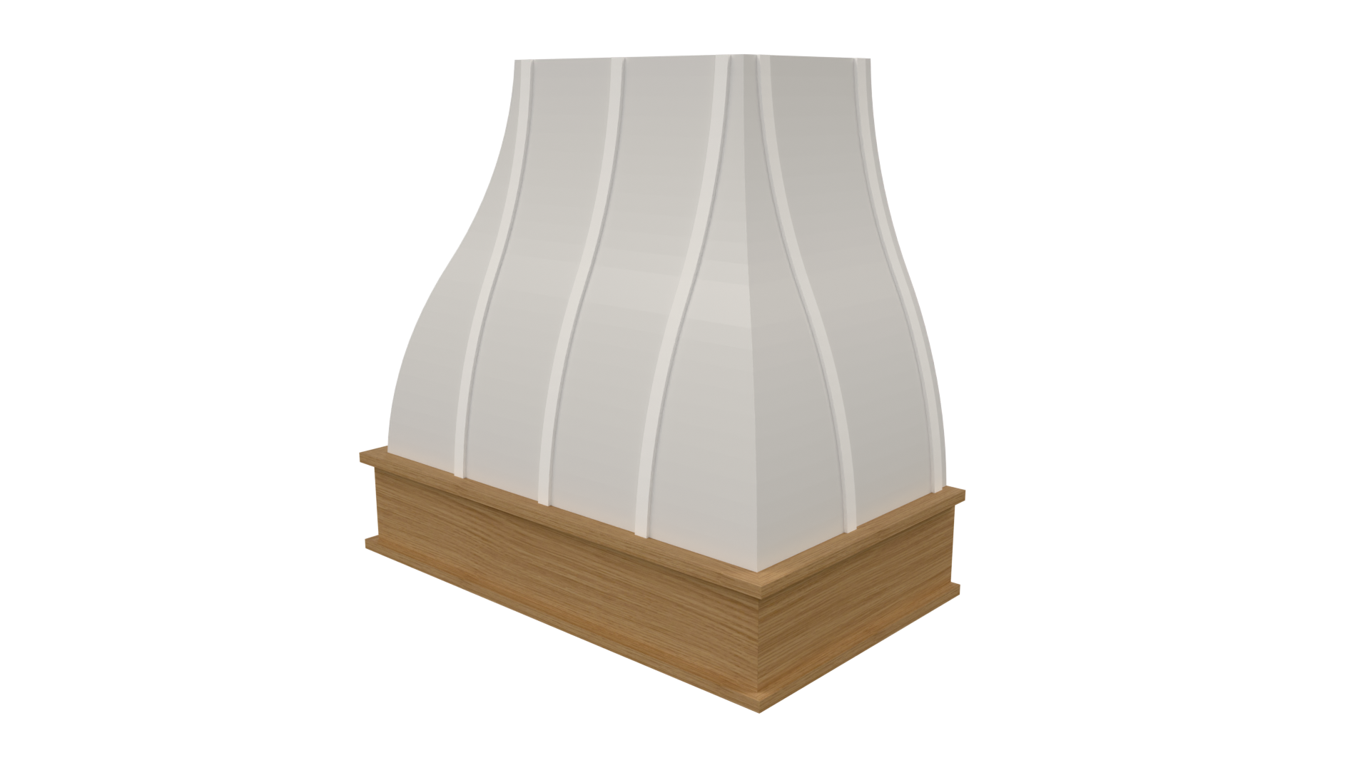 Front: Front view of Compound Bell range hood file for Mozaik Software