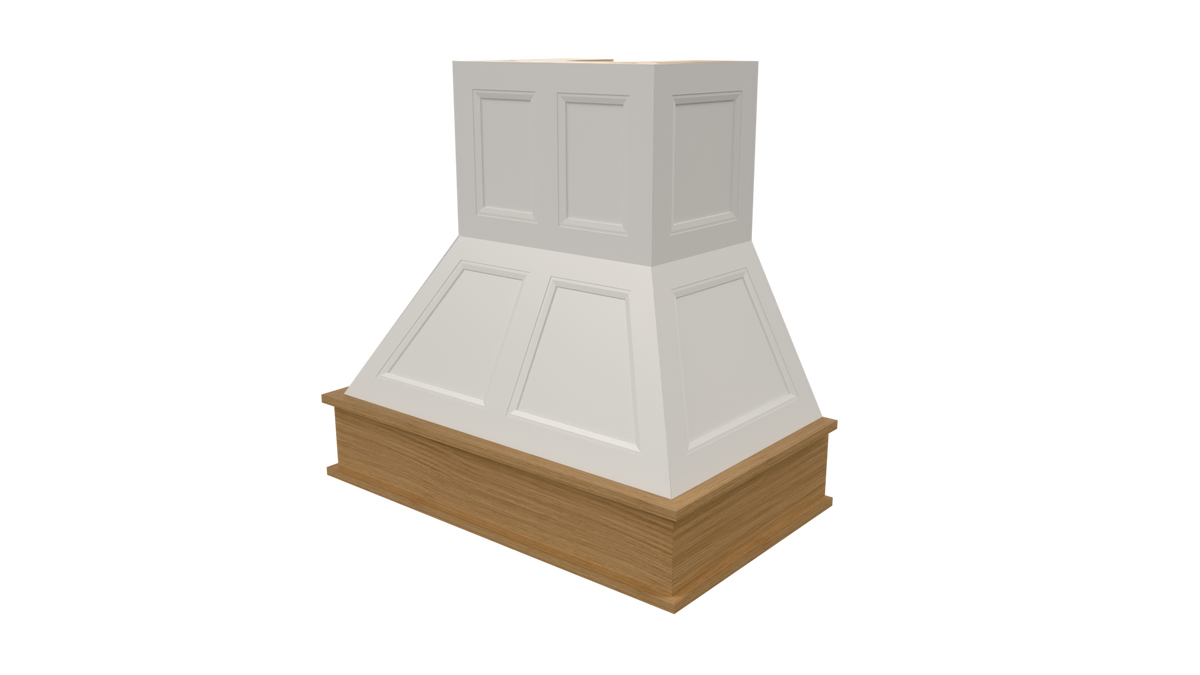 Range Hood | Compound Step Tapered - MDF Panels