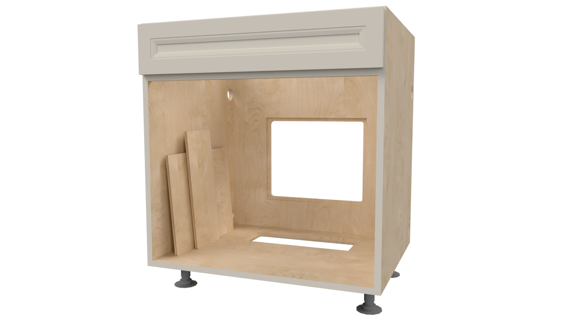 Sink Base with Cutouts