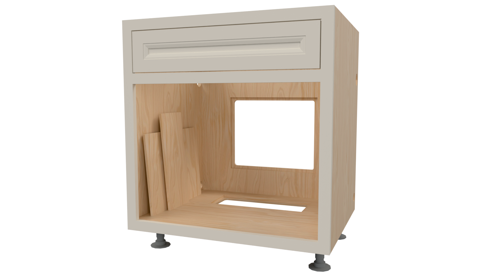 Sink Base with Cutouts